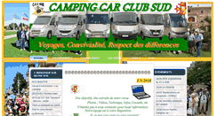 Desktop Screenshot of camping-car-club-sud.com